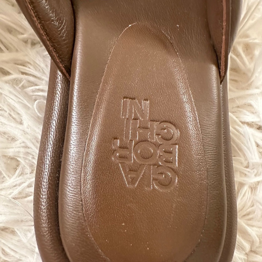 GIA BORGHINI Leather Thong Sandal Shoes in brown size 6 - Picture 5 of 8